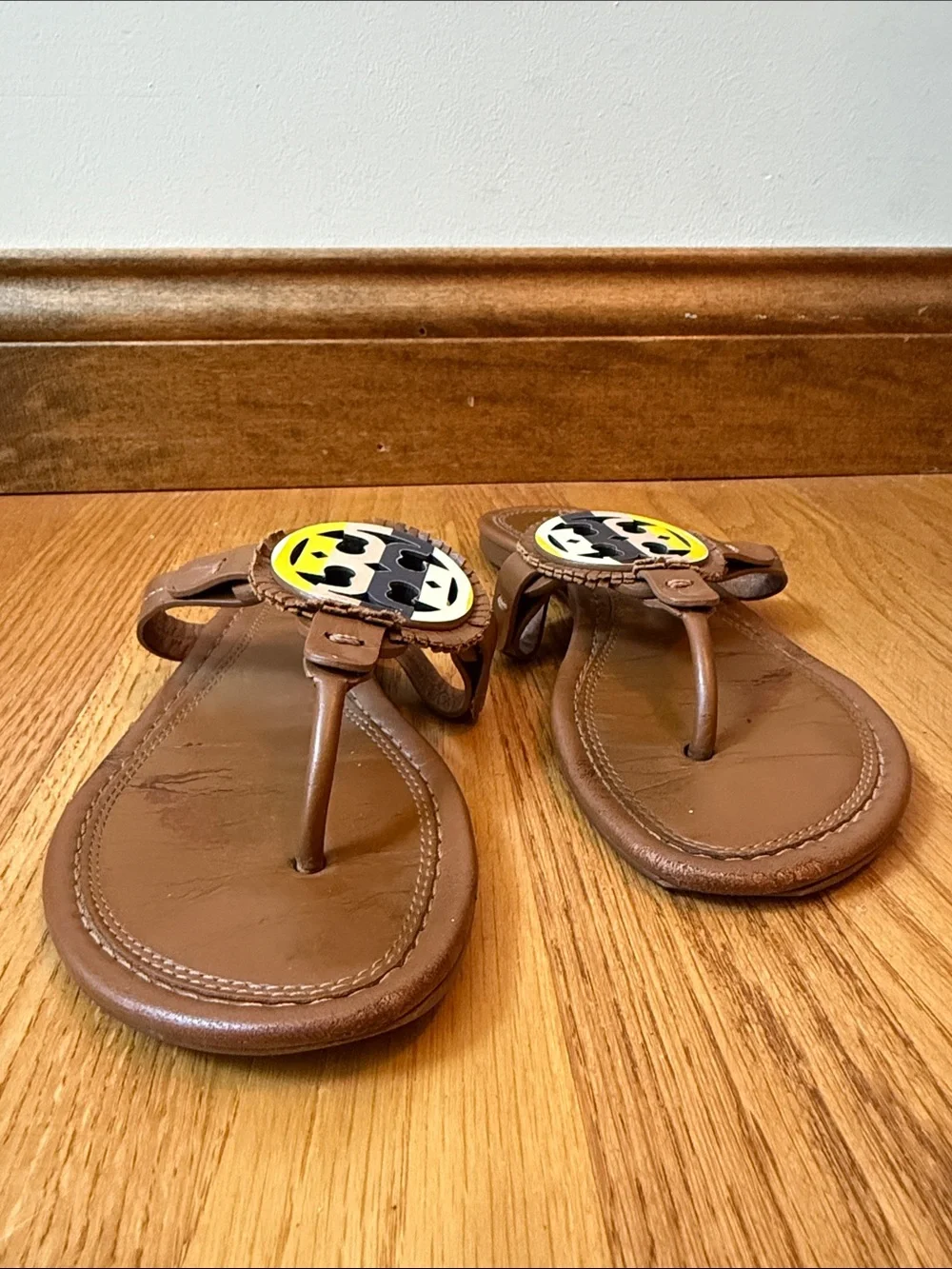Tory Burch Miller Fringe Sandals Calf Leather Made In Brazil Size 6M
